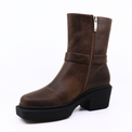 Amina Biker Dark Brown Women's Boots Shoe the Bear    