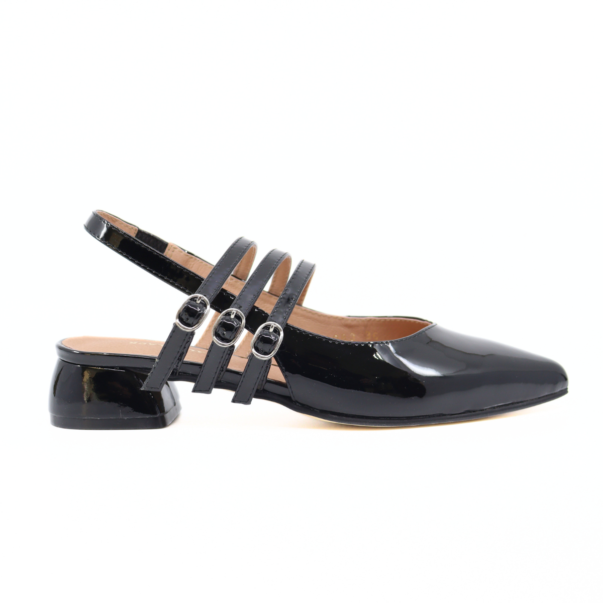 Triple Jane Sling Back Women's Shoes Heels All Black