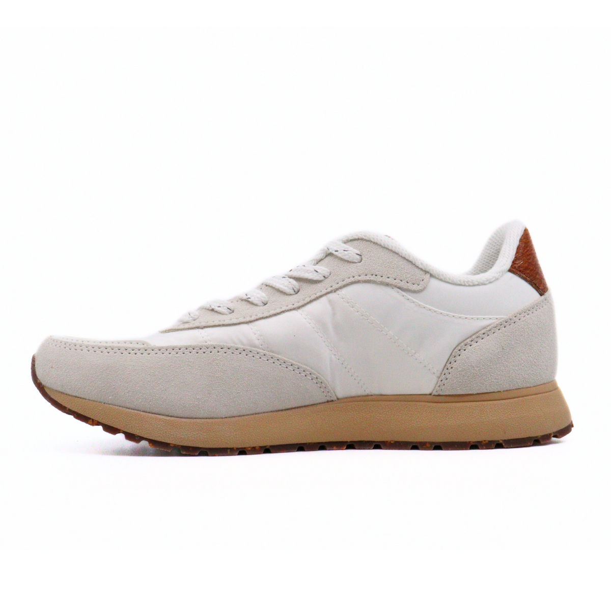 Nellie Vintage Blanc/Beige Women's Sneakers Woden    