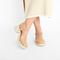 Nubuck Sand Block Heel Women's Shoes Heels Wonders