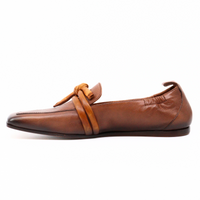 Double Band Flat Caramel Women's Shoes Flats I.N.K. Shoes    