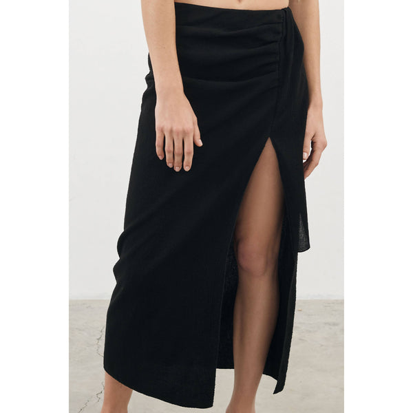 Women's skirt Bella Maxi Skirt Black by THE HANDLOOM