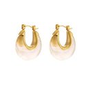 Nina Earrings Gifts + Accessories Jewelry Jūratė Los Angeles TRHE-1163-C-GPYGST-2 Clear