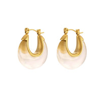 Nina Earrings Gifts + Accessories Jewelry Jūratė Los Angeles TRHE-1163-C-GPYGST-2 Clear