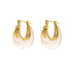 Nina Earrings Gifts + Accessories Jewelry Jūratė Los Angeles TRHE-1163-C-GPYGST-2 Clear