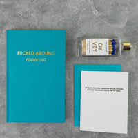 Oy Vey - Glass Bottle Safety Matches - Royal Blue Gifts + Accessories Chez Gagné