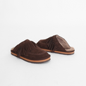 Fallon Fringe Mule Chocolate Suede Women's Shoes Free People
