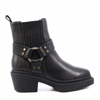 Amina Harness Black Women's Boots Shoe the Bear    