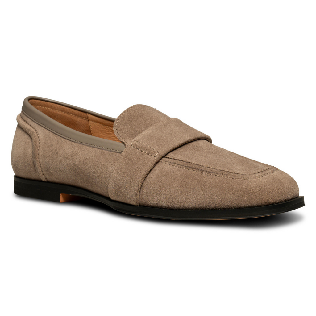 Women's Spring loafer Erika Saddle Loafer Taupe by SHOE THE BEAR