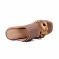 Link & Lugg Vel Brown Women's Sandals Platforms All Black