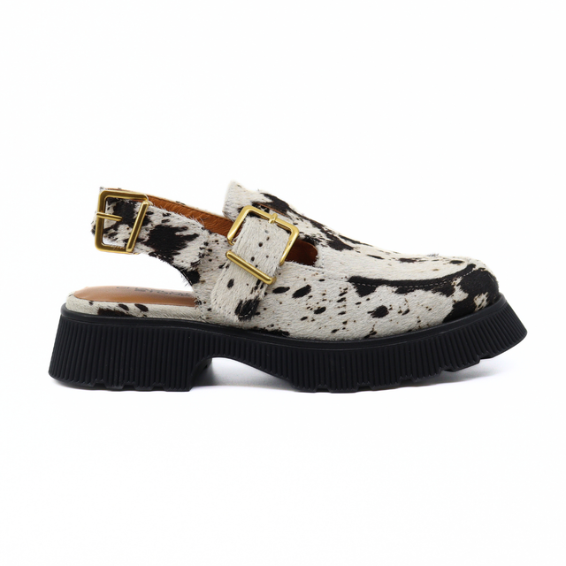 Aubrey Cow Print Women's Shoes Platforms Charlotte Stone