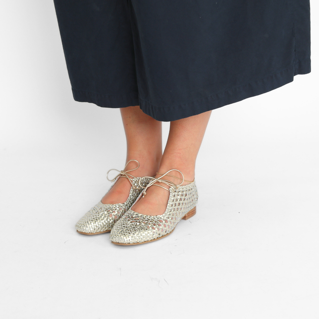 Woven Tie Lady Metallic