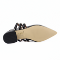 Triple Jane Sling Back Women's Shoes Heels All Black