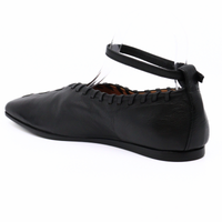 Whip Stitch Black Flat Women's Shoes Flats I.N.K. Shoes    