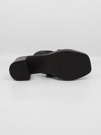 Della Black Women's Sandals Heels Ateliers