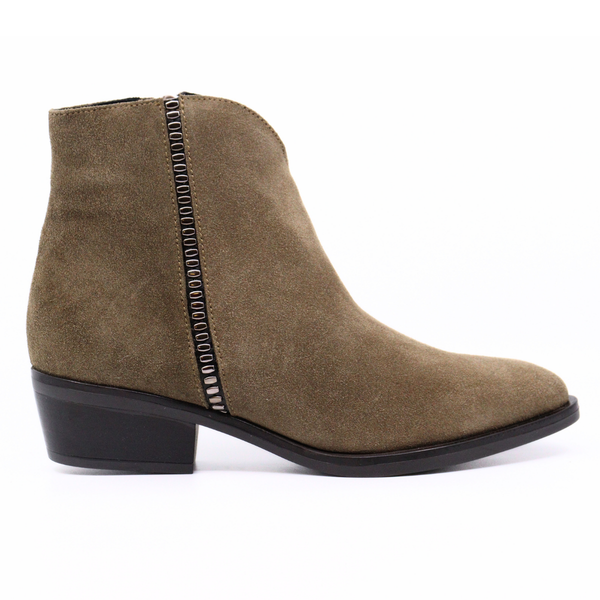 Delman Taupe Suede Women's Boots Ateliers    