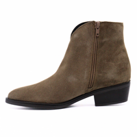 Delman Taupe Suede Women's Boots Ateliers    