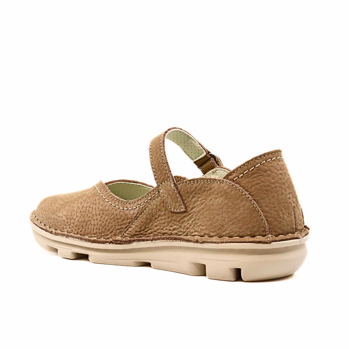 Missouri Taupe Women's Shoes On Foot    