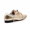 NU DANCE FLAT GOLD Women's Shoes Flats All Black    