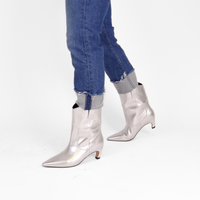 Dicte Silver Metallic Women's Boots Heels Shoe the Bear    