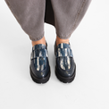 Combo Kid Loafer Navy Women's Shoes Loafers All Black