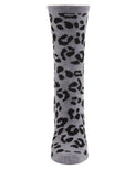 MeMoi Leopard Animal Print Cashmere Blend Crew Socks Gifts + Accessories Socks Me Moí