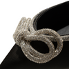 Women's black dress heel HARPER BOW SATIN BLACK by SHOE THE BEAR