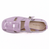 Women's patent leather fisherman's sandal Patty Lock Sandal Purple by ALL BLACK