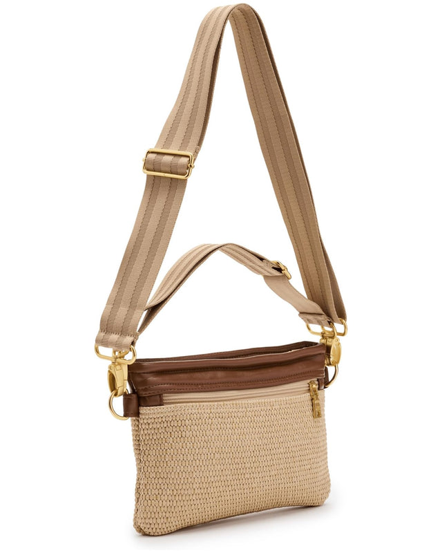 Yacht Bum Bag 2.0 Dune Raffia & Saddle Gifts + Accessories Bags Think Royln