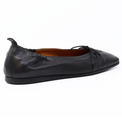 Bow Stitch Black Flat Women's Shoes Flats I.N.K. Shoes    