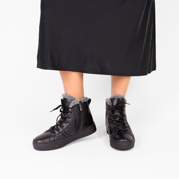 Vox Black Women's Sneakers Platforms Ateliers    