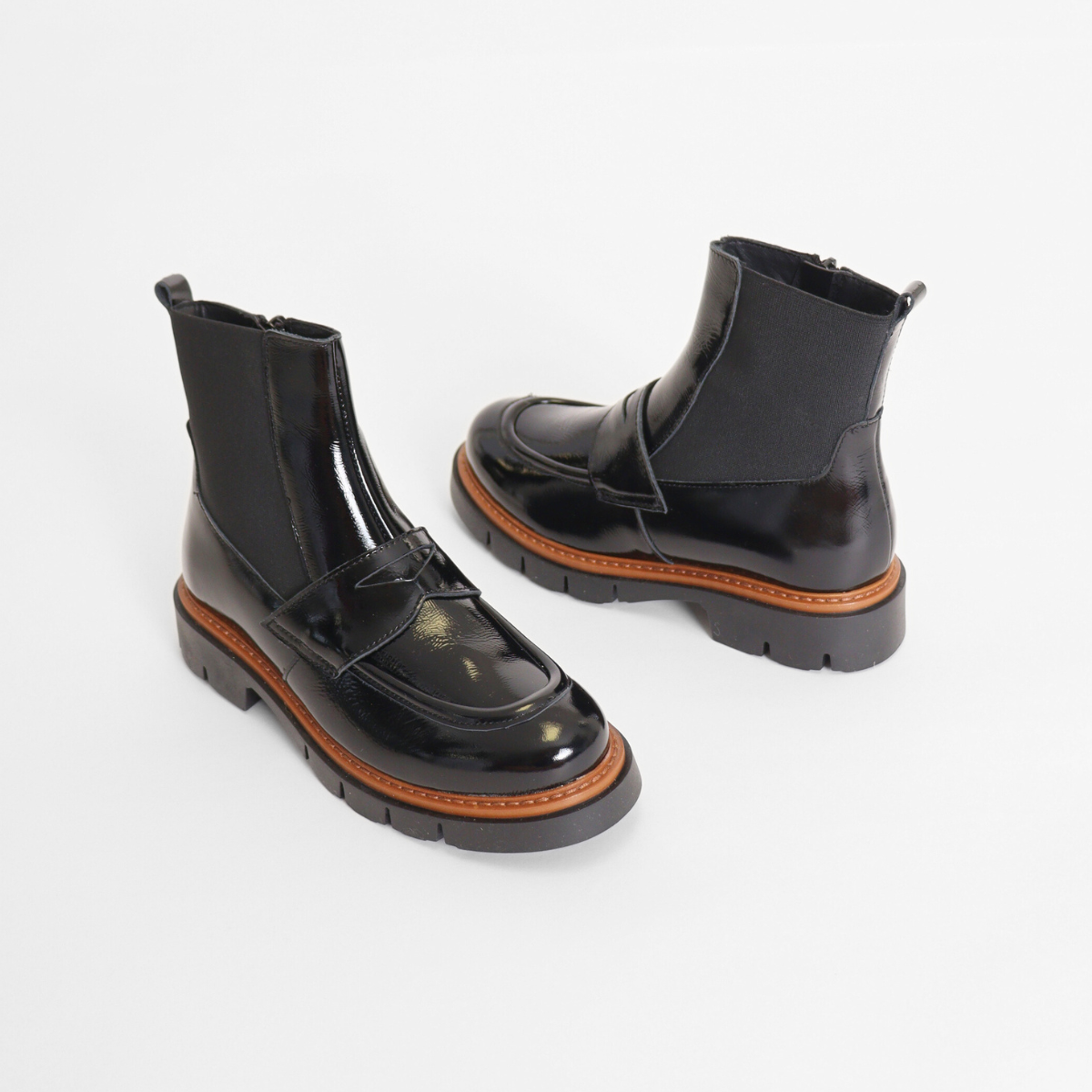 Billow Black Naplack Women's Boots Ateliers