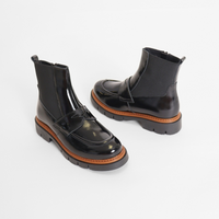 Billow Black Naplack Women's Boots Ateliers