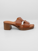 Della Tan Women's Sandals Heels Ateliers