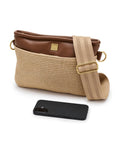 Yacht Bum Bag 2.0 Dune Raffia & Saddle Gifts + Accessories Bags Think Royln