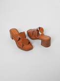Della Tan Women's Sandals Heels Ateliers