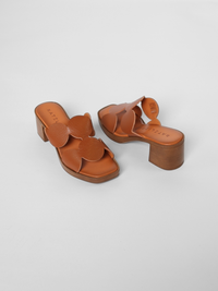 Della Tan Women's Sandals Heels Ateliers