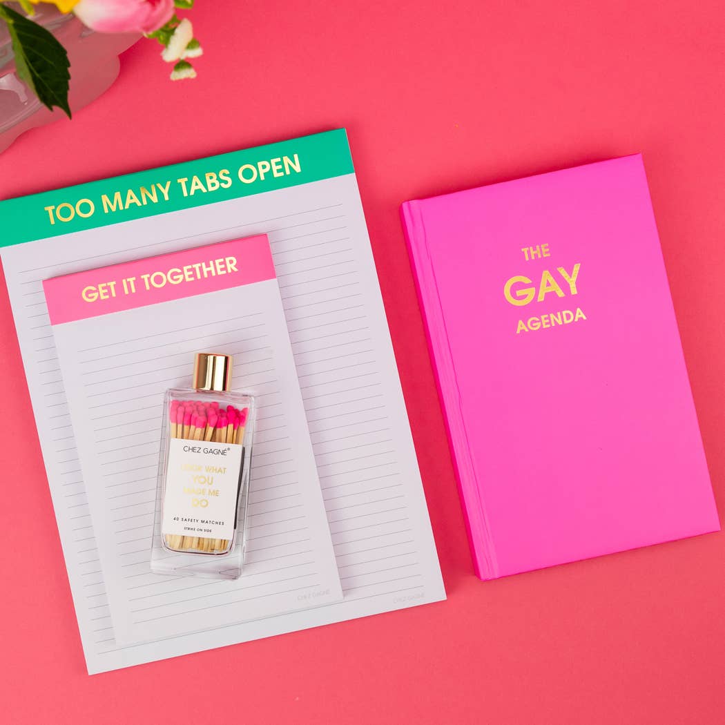 Too Many Tabs Open Notepad Emerald Gifts + Accessories Chez Gagné