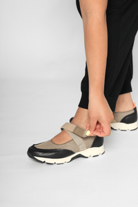 MJ Mesh Sneak Taupe