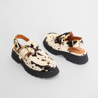 Aubrey Cow Print Women's Shoes Platforms Charlotte Stone