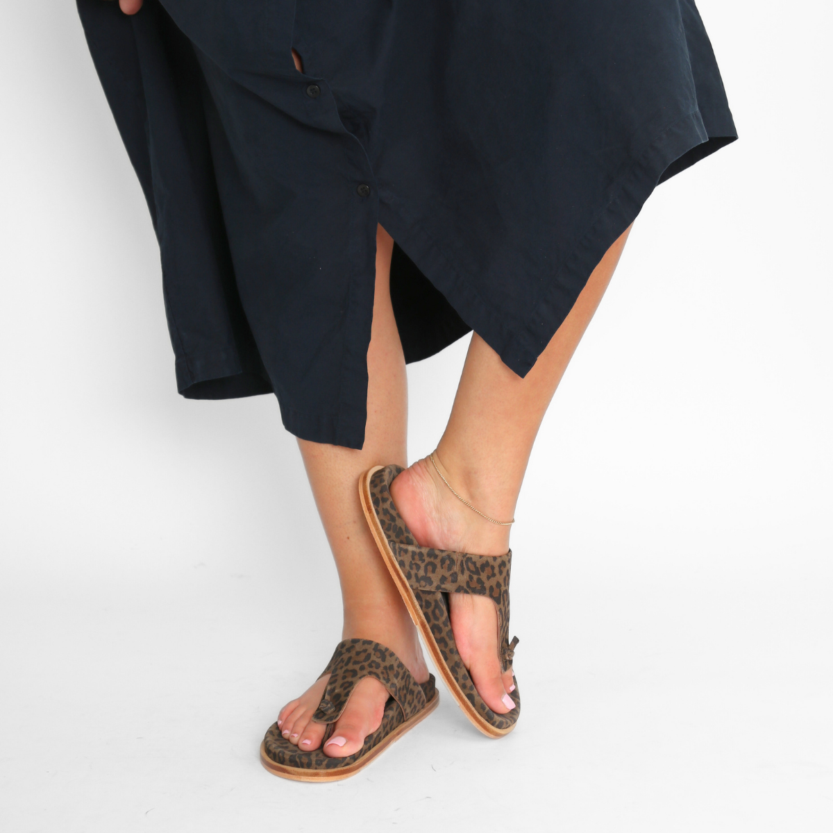 Mika Chestnut Leo Suede Women's Sandals Free People