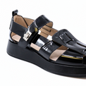 Patty Lock Sandal Black Women's Sandals All Black    