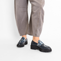 Combo Kid Loafer Navy Women's Shoes Loafers All Black