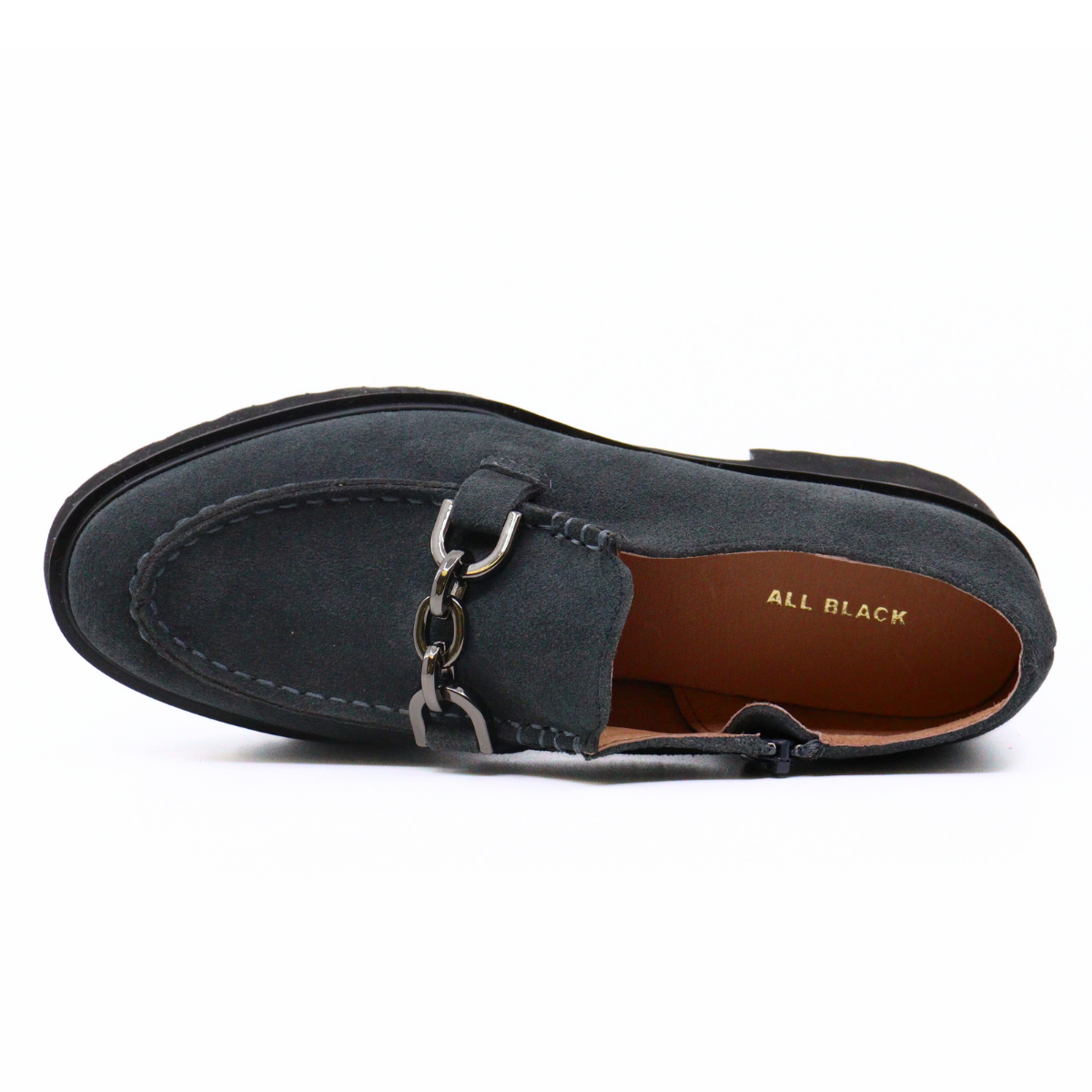 Link Loafer Dark Grey Women's Shoes Loafers All Black    