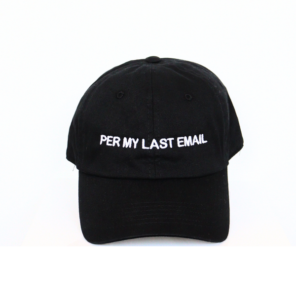 PER MY LAST DAD CAP Gifts + Accessories Hair Intentionally Blank    
