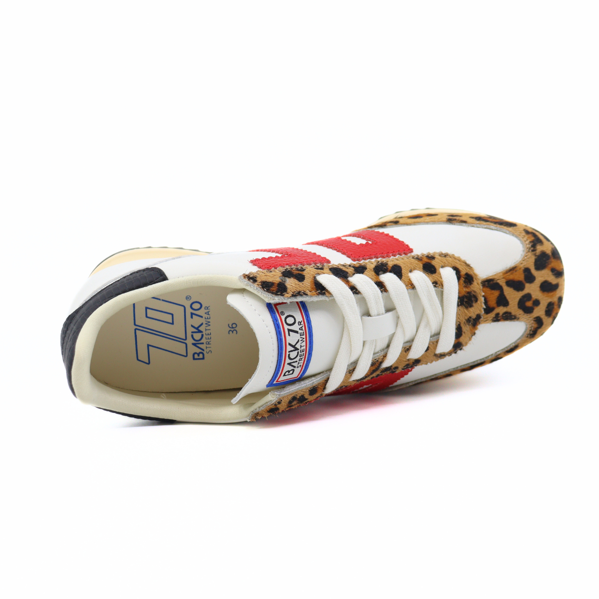 Barkley Strike White Pony Camel Women's Sneakers Back 70