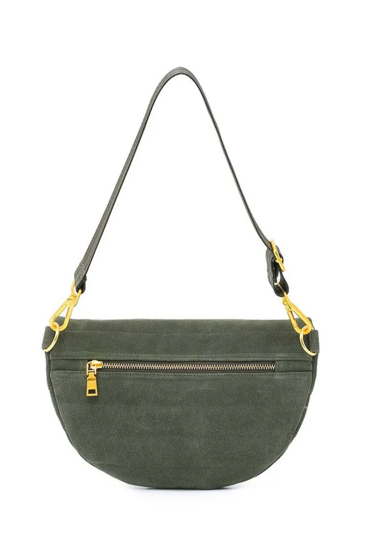 Little Runaway Olive Suede Branch Gifts + Accessories Bags Think Royln