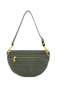 Little Runaway Olive Suede Branch Gifts + Accessories Bags Think Royln