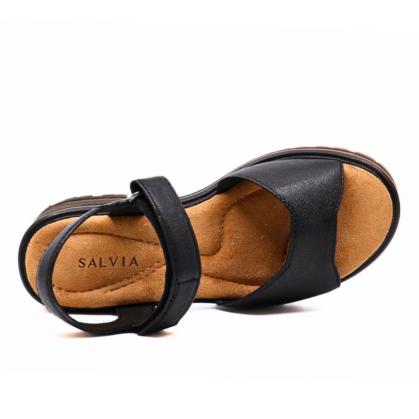 Hallie Black Women's Sandals Salvia    