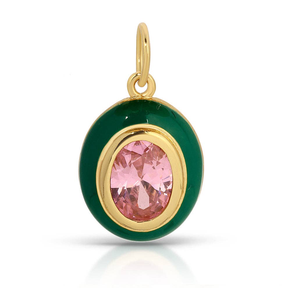 Adorn Pink Spinel Oval Charm Gifts + Accessories Jewelry Jūratė Los Angeles